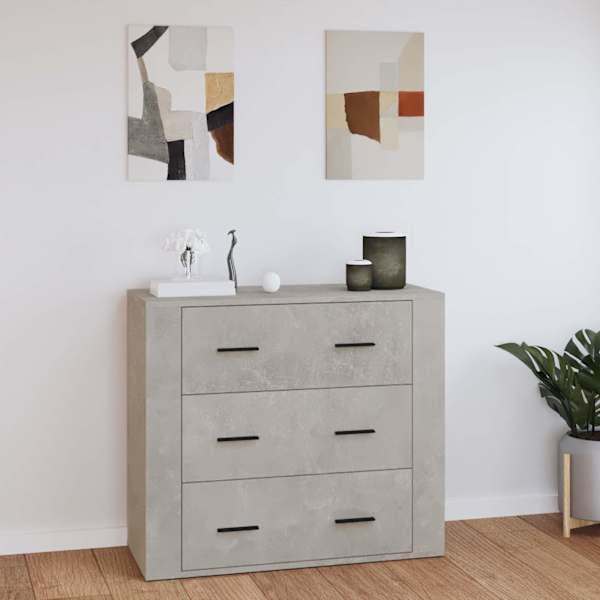 Puhvetkapp, betoonhall, 80 × 33 × 70 cm, tehispuit