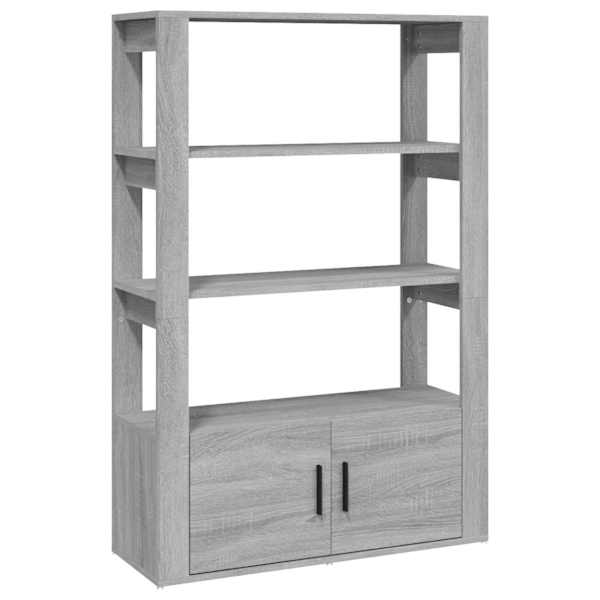Puhvetkapp, hall Sonoma tamm, 80 × 30 × 119,5 cm, tehispuit