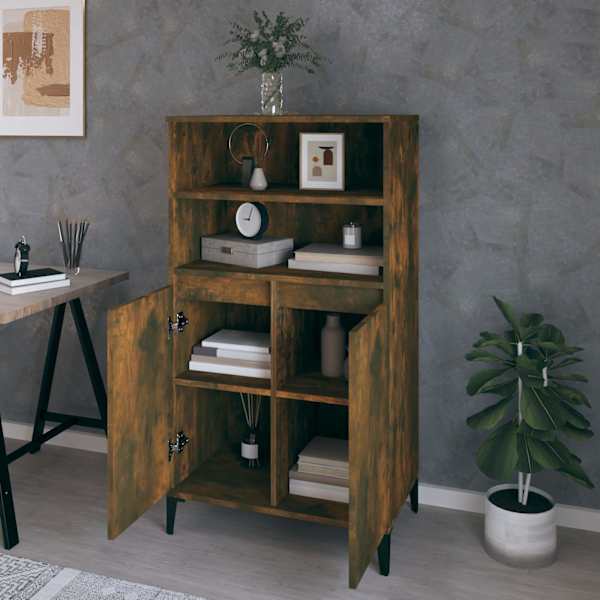 Kõrge hoiukapp Suitsutatud tamm 60 × 36 × 110 cm Tehispuit