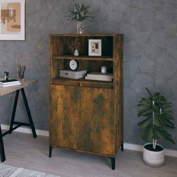 Kõrge hoiukapp Suitsutatud tamm 60 × 36 × 110 cm Tehispuit