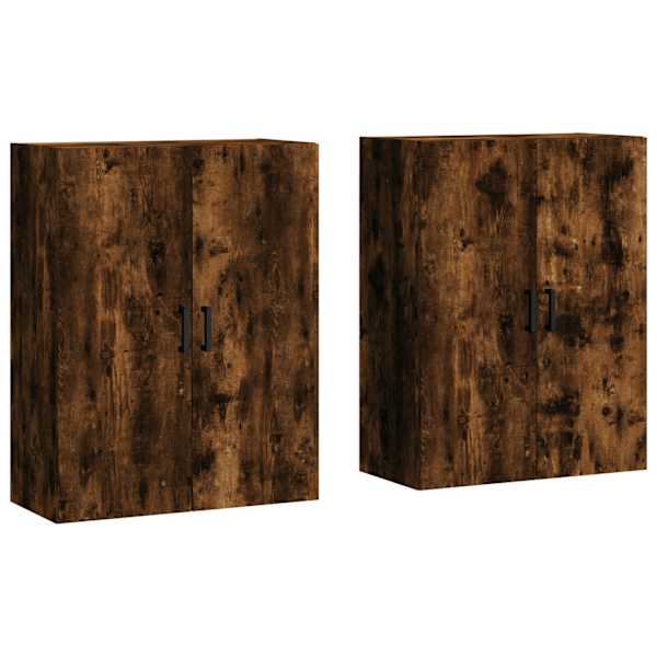 Seinakapid 2 tk, suitsutatud tamm, 69,5 × 34 × 90 cm