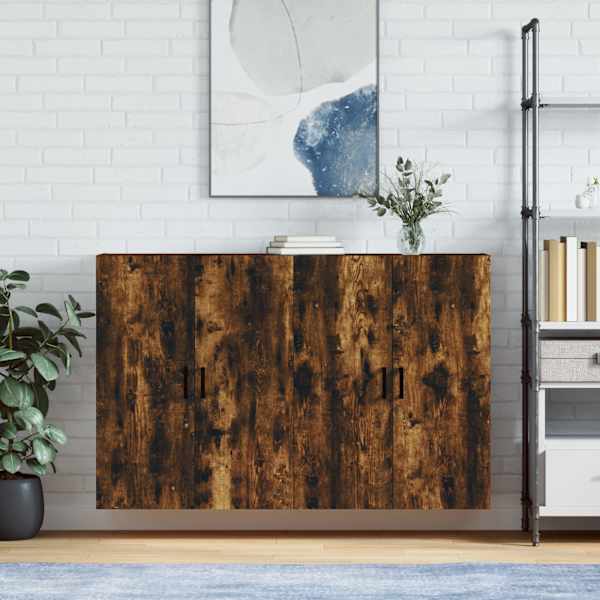 Seinakapid 2 tk, suitsutatud tamm, 69,5 × 34 × 90 cm