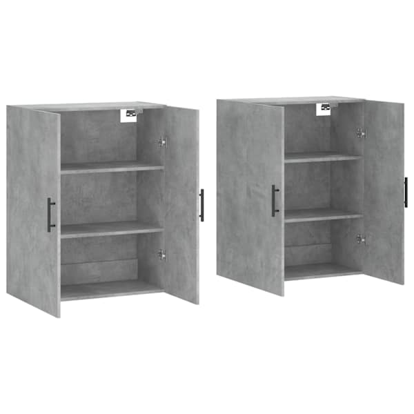 Seinakapid 2 tk, betoonhall, 69,5 × 34 × 90 cm