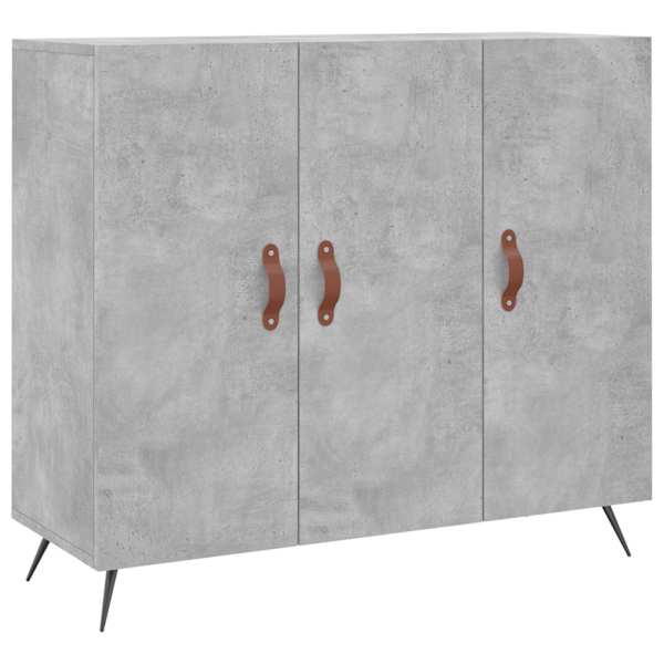 Puhvetkapp, betoonhall, 90 × 34 × 80 cm, tehispuit