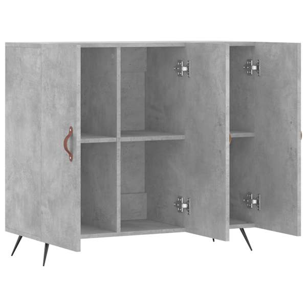 Puhvetkapp, betoonhall, 90 × 34 × 80 cm, tehispuit