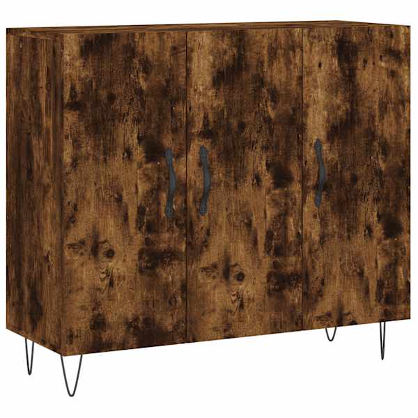 Puhvetkapp, suitsutatud tamm, 90 × 34 × 80 cm, tehispuit