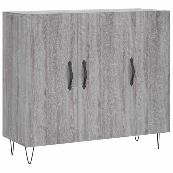 Puhvetkapp, hall Sonoma tamm, 90 × 34 × 80 cm, tehispuit