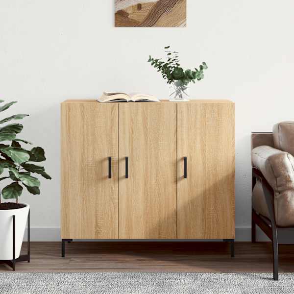 Puhvetkapp, Sonoma tamm, 90 × 34 × 80 cm, tehispuit
