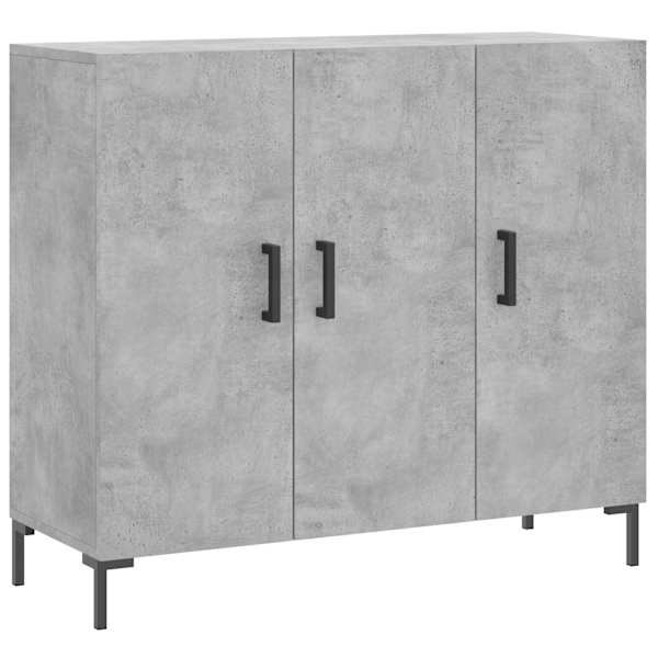 Puhvetkapp, betoonhall, 90 × 34 × 80 cm, tehispuit