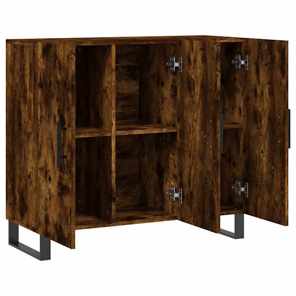 Puhvetkapp, suitsutatud tamm, 90 × 34 × 80 cm, tehispuit