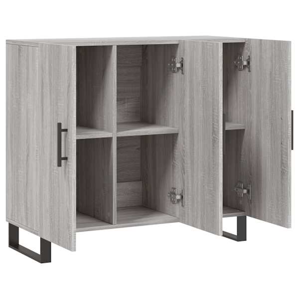 Puhvetkapp, hall Sonoma tamm, 90 × 34 × 80 cm, tehispuit