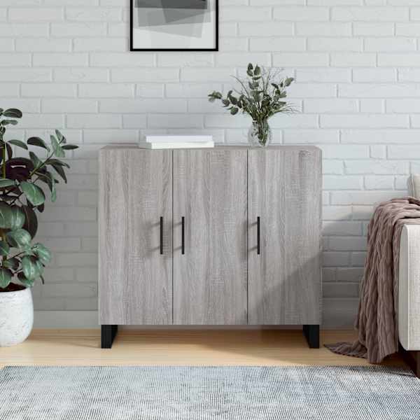 Puhvetkapp, hall Sonoma tamm, 90 × 34 × 80 cm, tehispuit