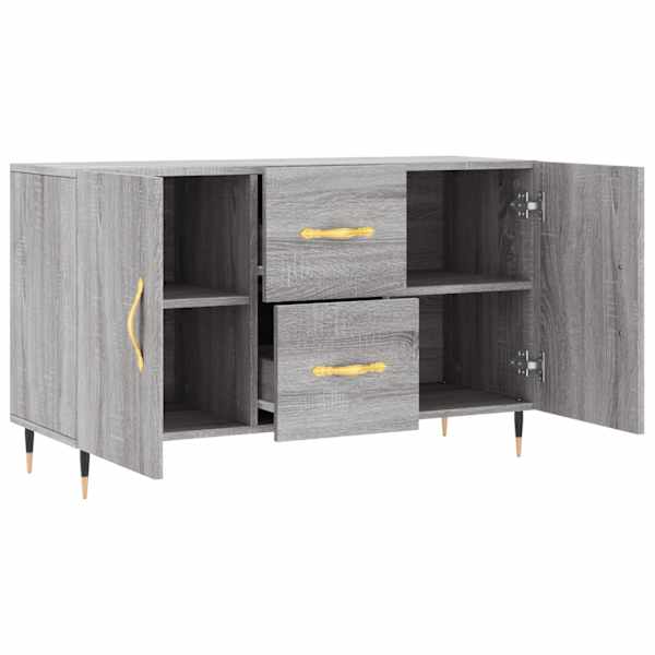 Puhvetkapp, hall Sonoma tamm, 100 × 36 × 60 cm, tehispuit