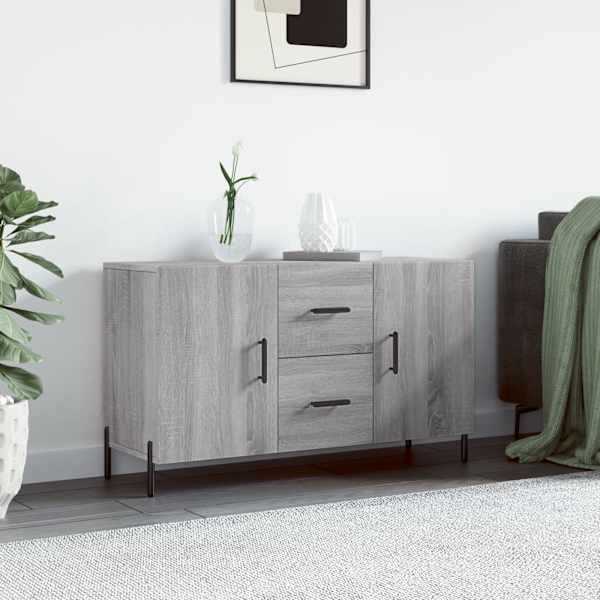 Puhvetkapp, hall Sonoma tamm, 100 × 36 × 60 cm, tehispuit