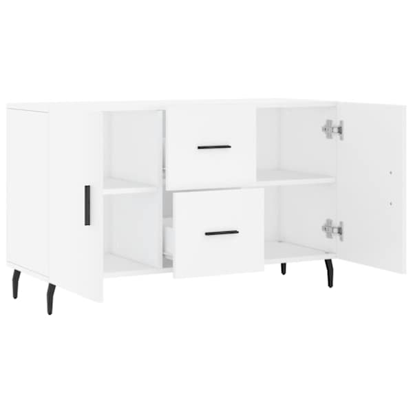Puhvetkapp, valge, 100 × 36 × 60 cm, tehispuit