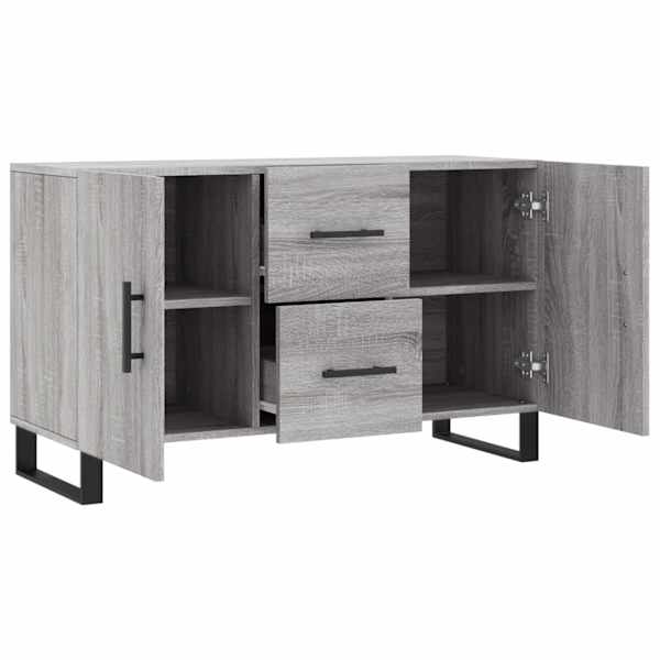 Puhvetkapp, hall Sonoma tamm, 100 × 36 × 60 cm, tehispuit
