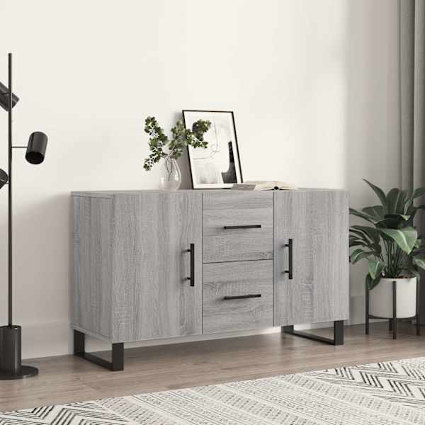 Puhvetkapp, hall Sonoma tamm, 100 × 36 × 60 cm, tehispuit