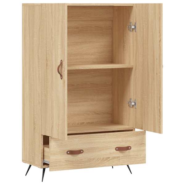 Kõrge kapp, Sonoma tamm, 69,5 × 31 × 115 cm, tehispuit