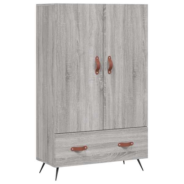 Kõrge kapp, hall Sonoma tamm, 69,5 × 31 × 115 cm, tehispuit