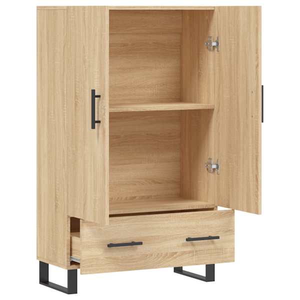Kõrge kapp, Sonoma tamm, 69,5 × 31 × 115 cm, tehispuit