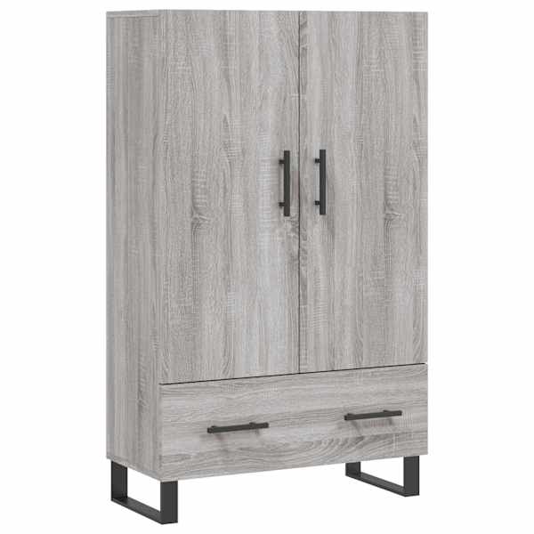 Kõrge kapp, hall Sonoma tamm, 69,5 × 31 × 115 cm, tehispuit
