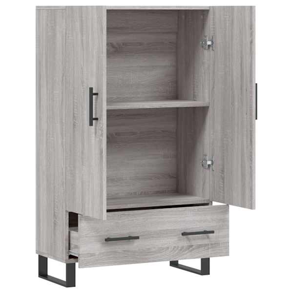 Kõrge kapp, hall Sonoma tamm, 69,5 × 31 × 115 cm, tehispuit
