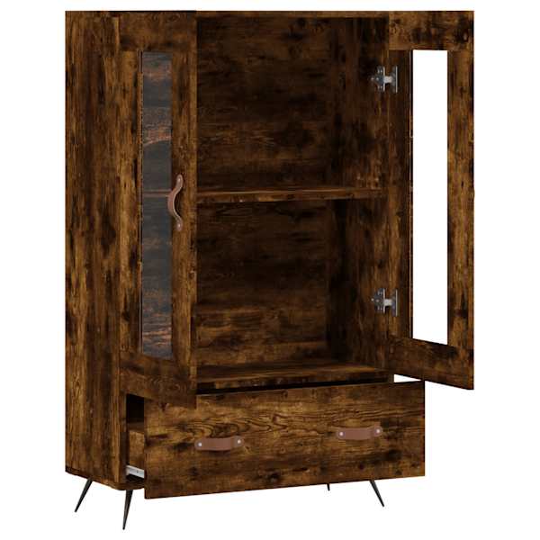 Kõrge kapp, suitsutatud tamm, 69,5 × 31 × 115 cm, tehispuit