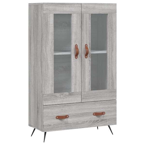 Kõrge kapp, hall Sonoma tamm, 69,5 × 31 × 115 cm, tehispuit