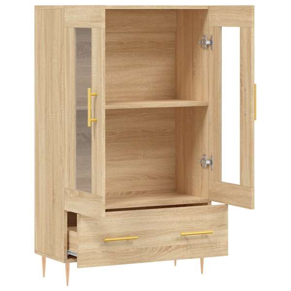 Kõrge kapp, Sonoma tamm, 69,5 × 31 × 115 cm, tehispuit