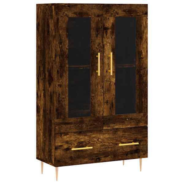 Kõrge kapp, suitsutatud tamm, 69,5 × 31 × 115 cm, tehispuit