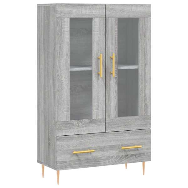 Kõrge kapp, hall Sonoma tamm, 69,5 × 31 × 115 cm, tehispuit