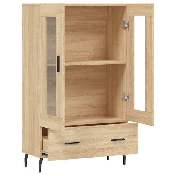 Kõrge kapp, Sonoma tamm, 69,5 × 31 × 115 cm, tehispuit