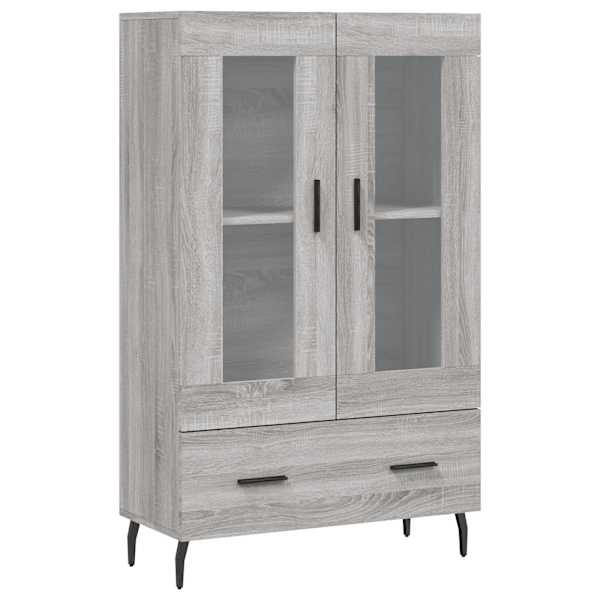 Kõrge kapp, hall Sonoma tamm, 69,5 × 31 × 115 cm, tehispuit