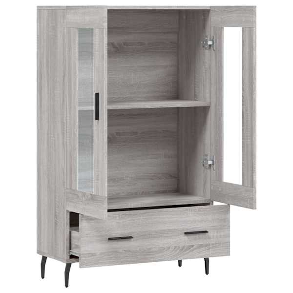Kõrge kapp, hall Sonoma tamm, 69,5 × 31 × 115 cm, tehispuit