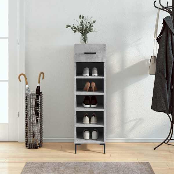 Jalatsikapp, betoonhall, 30 × 35 × 105 cm, tehispuit