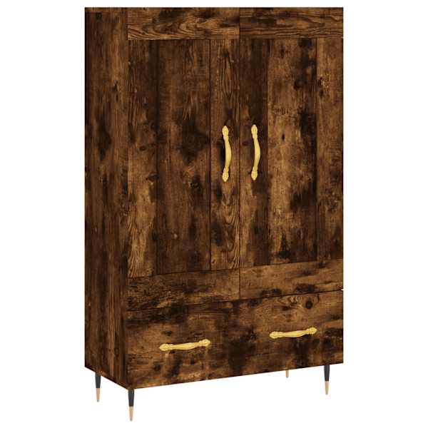 Kõrge kapp, suitsutatud tamm, 69,5 × 31 × 115 cm, tehispuit