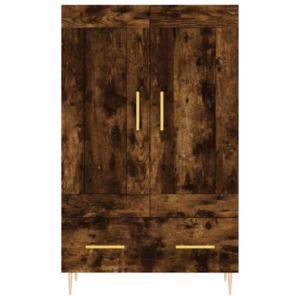 Kõrge kapp, suitsutatud tamm, 69,5 × 31 × 115 cm, tehispuit