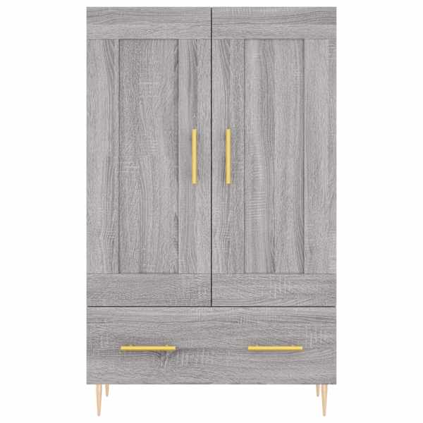Kõrge kapp, hall Sonoma tamm, 69,5 × 31 × 115 cm, tehispuit