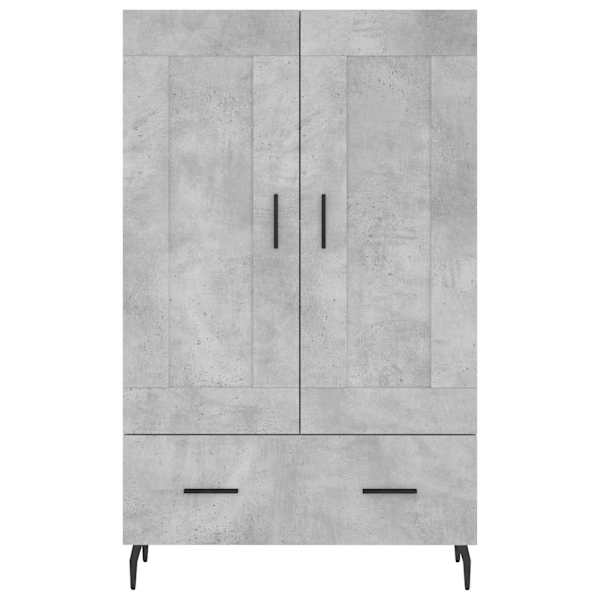 Kõrge kapp, betoonhall, 69,5 × 31 × 115 cm, tehispuit