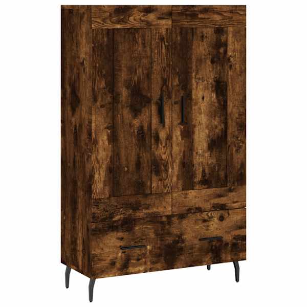 Kõrge kapp, suitsutatud tamm, 69,5 × 31 × 115 cm, tehispuit