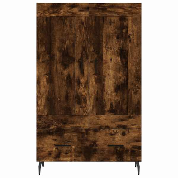 Kõrge kapp, suitsutatud tamm, 69,5 × 31 × 115 cm, tehispuit