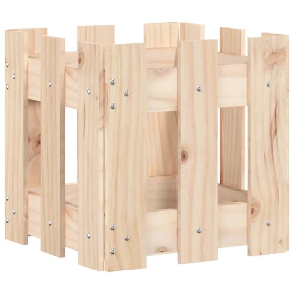 Taimekast 30 × 30 × 30 cm, männipuit (töötlemata) – naturaalne männipuit