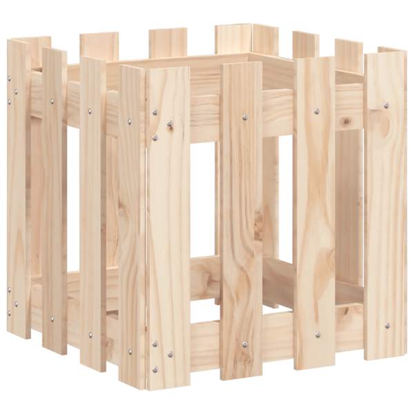 Taimekast 40 × 40 × 40 cm, männipuit (töötlemata) – naturaalne männipuit