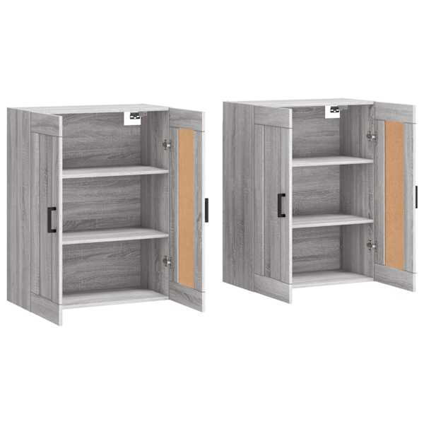 Seinakapid 2 tk, hall Sonoma tamm, tehispuit