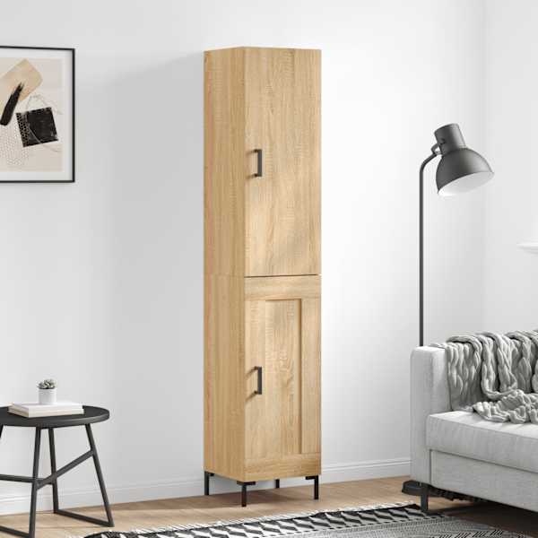 Kõrge kapp, Sonoma tamm, 34,5 × 34 × 180 cm, tehispuit