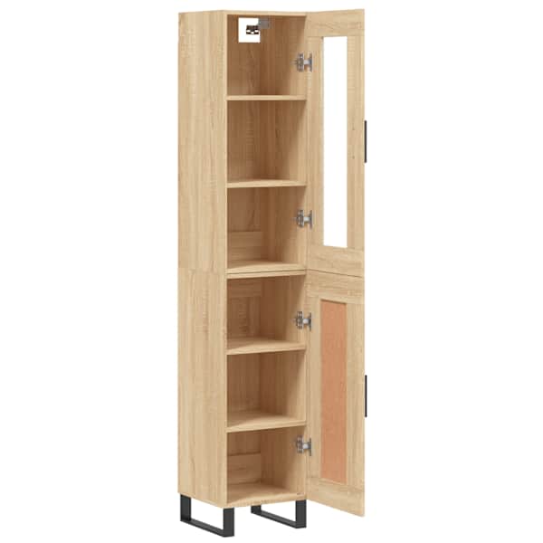 Kõrge kapp, Sonoma tamm, 34,5 × 34 × 180 cm, tehispuit
