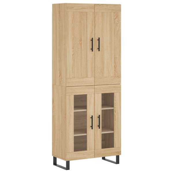 Kõrge kapp, Sonoma tamm, 69,5 × 34 × 180 cm, tehispuit