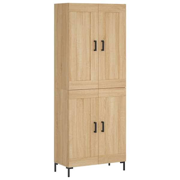 Kõrge kapp, Sonoma tamm, 69,5 × 34 × 180 cm, tehispuit