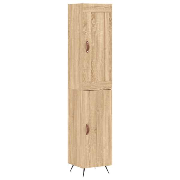 Kõrge kapp, Sonoma tamm, 34,5 × 34 × 180 cm, tehispuit