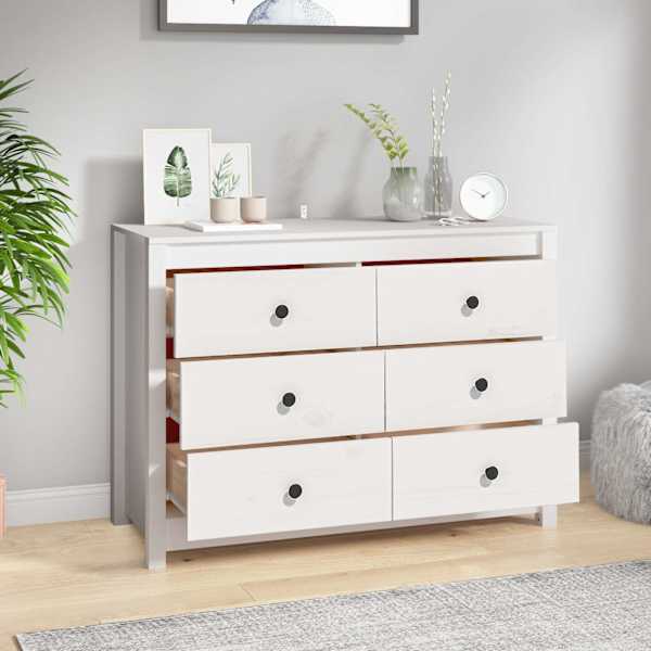 Lisakapp, valge, 100 × 40 × 72 cm, männipuit